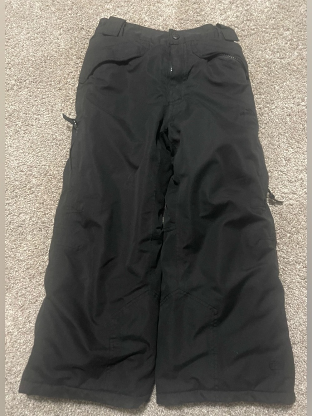 Kids Trespass 3/4 snow pants unisex black waterproof Winter